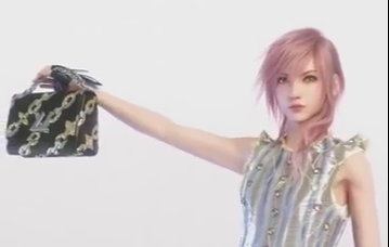 FFXIII's Lightning now modelling for Louis Vuitton 2