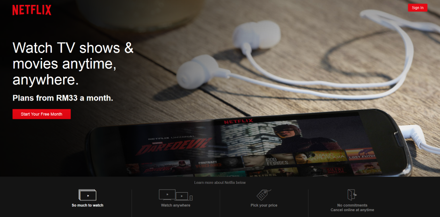 Heads Up - Netflix now available in Malaysia from RM33 a month! 1