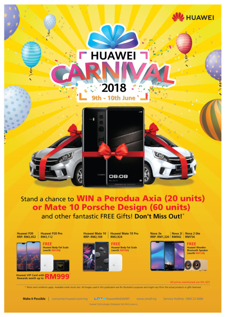 Upcoming Huawei Carnival to offer RM6 million in prizes 
