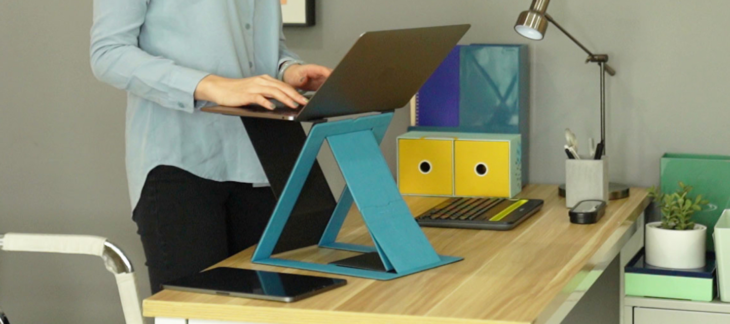 Moft Z Portable Standing Desk Hits Kickstarter Gadgets Gaming