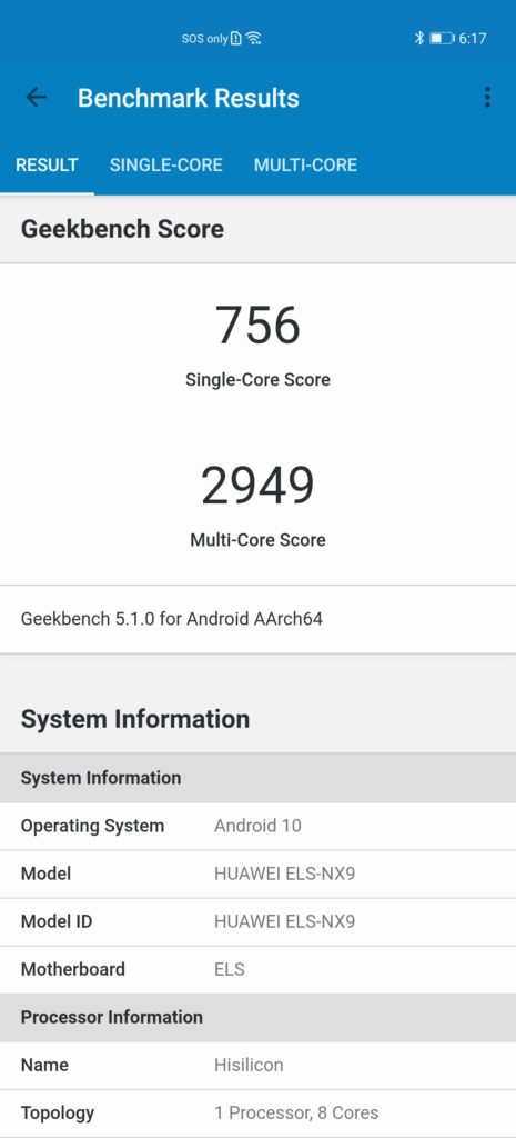 P40 Pro review geekbench