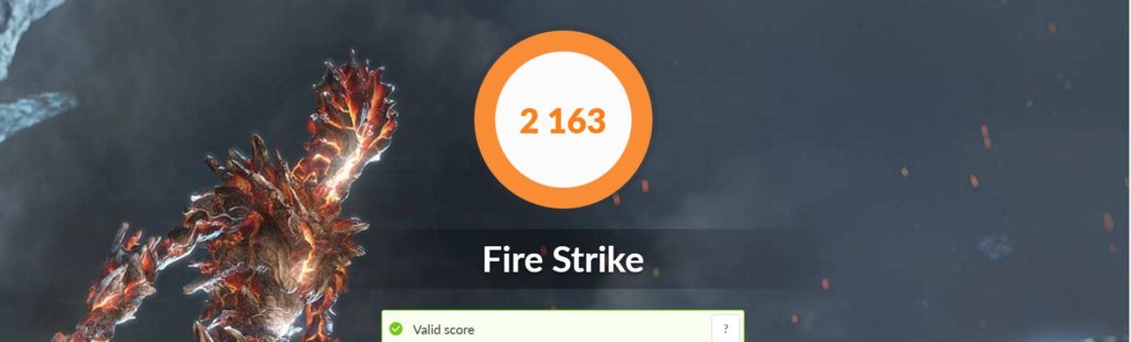 Asus zenbook Ux325 benchmark fire strike high