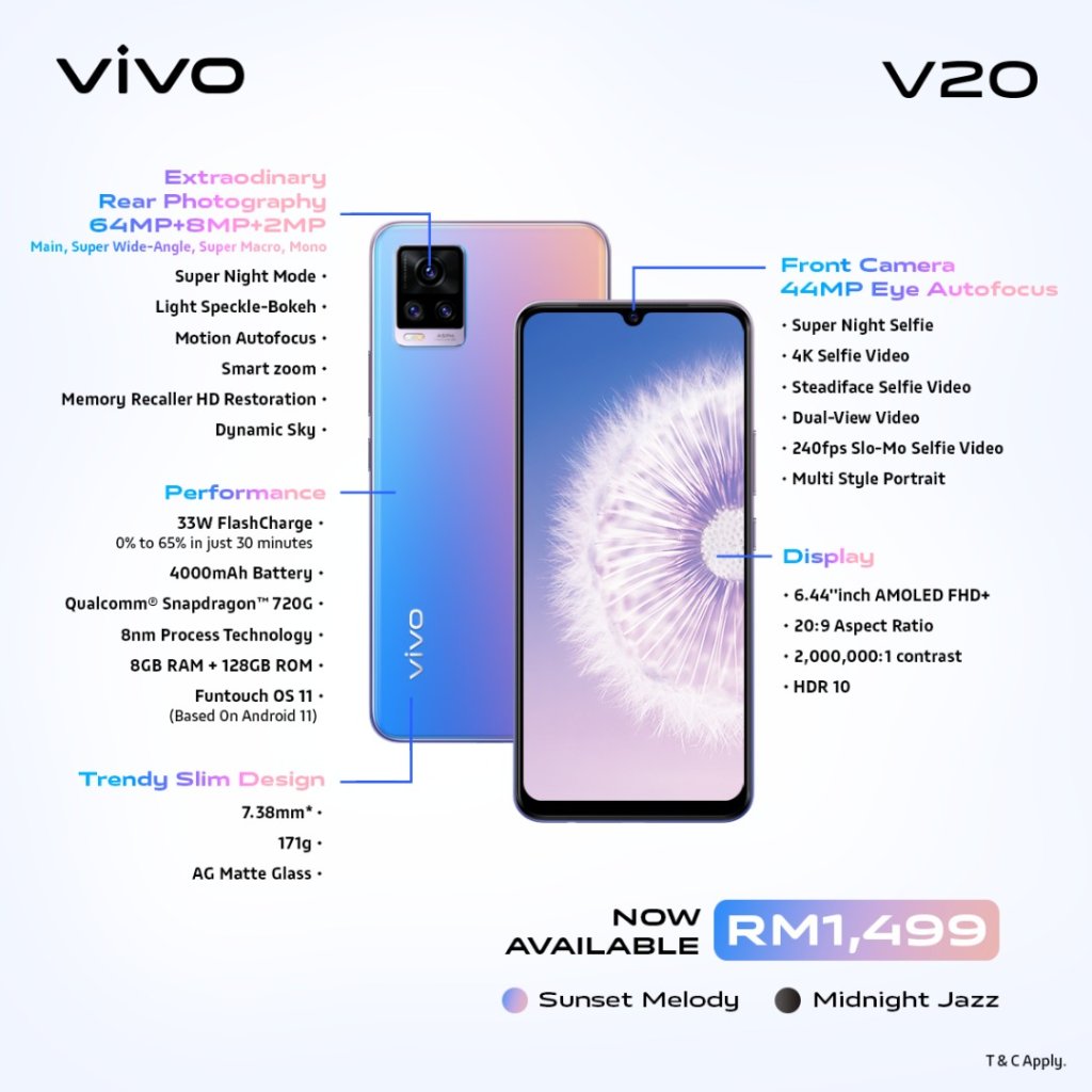 Vivo launches V20 and V20 Pro phones 