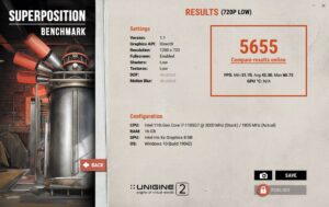 Dell Latitude 7320 2-in-1 Review 720p low unigine