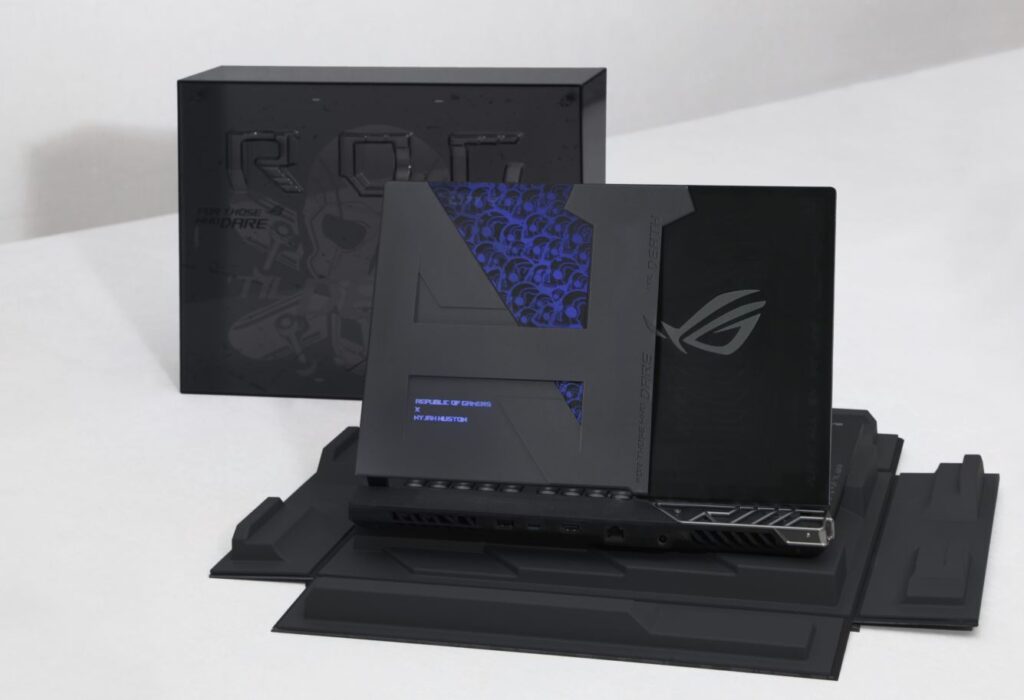 ASUS Republic of Gamers have crafted a concept gaming laptop exclusively for him dubbed the ROG Strix Nyjah Huston Special Edition. skate park