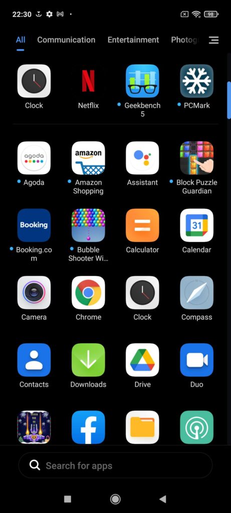 Xiaomi Redmi Note 10 5G review app list 2