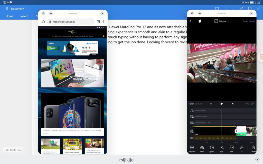 Huawei MatePad Pro 12.6 Review multiscreen