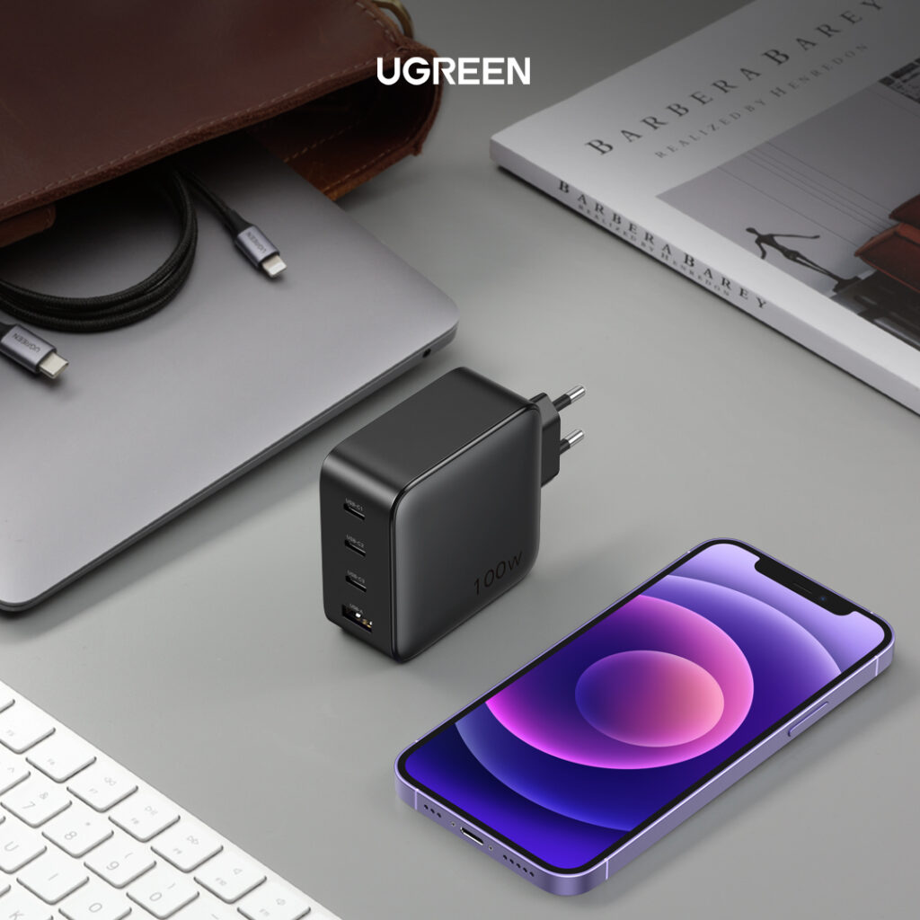 UGREEN 100W Gan charger full charge
