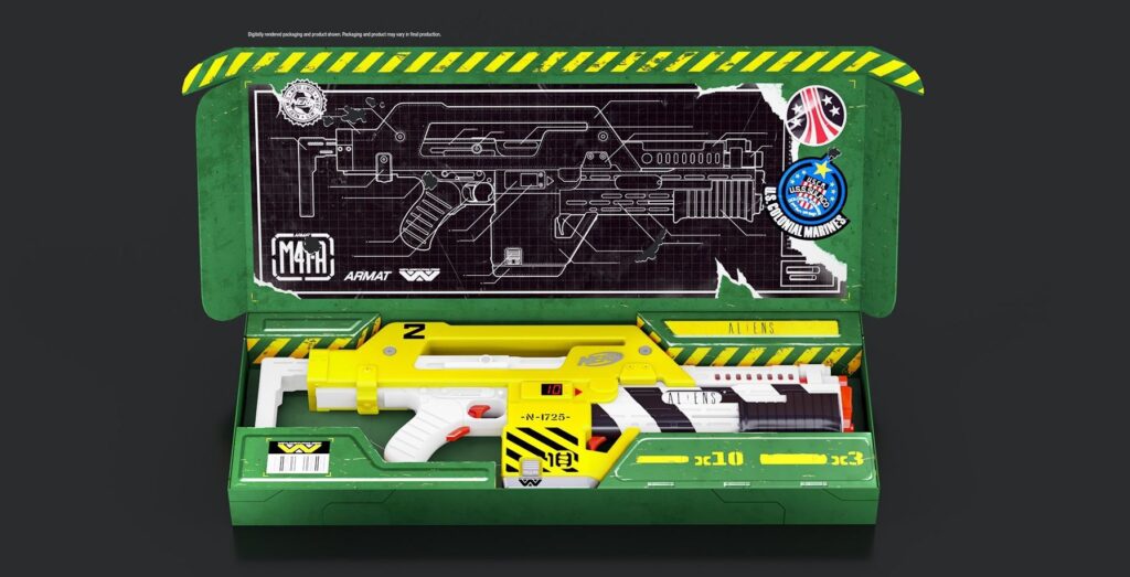 Nerf LMTD Aliens M41-A Blaster box open