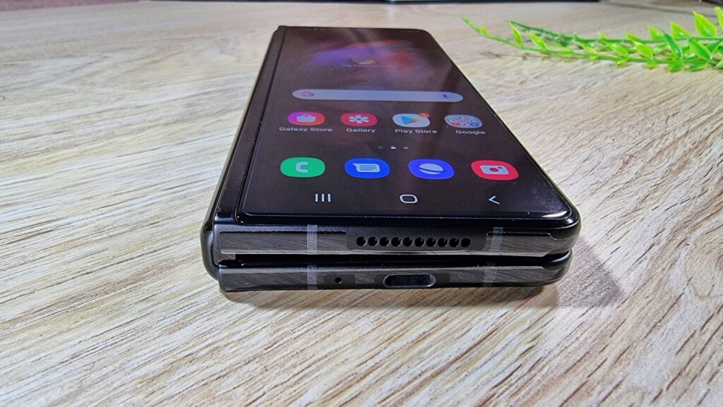 Samsung Galaxy Z Fold3 5G First Look  folded down 