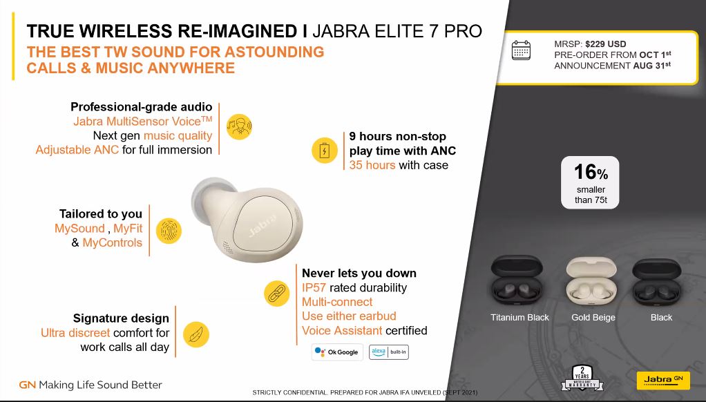 Jabra Elite 7 Pro and Elite 7 Active 
