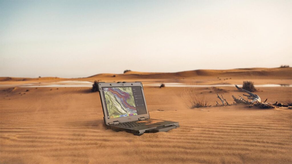 Dell Latitude 7330 Rugged Extreme in desert