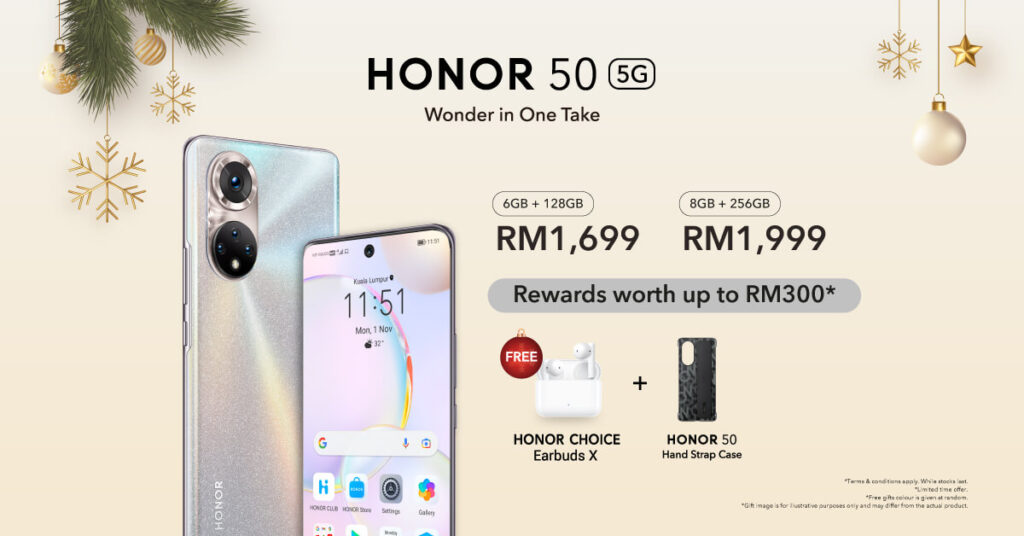HONOR End of Year Festive Sale honor 50