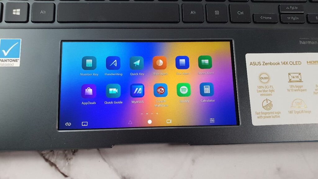 Asus Zenbook 14X OLED review (UX5400EG) screenpad 2