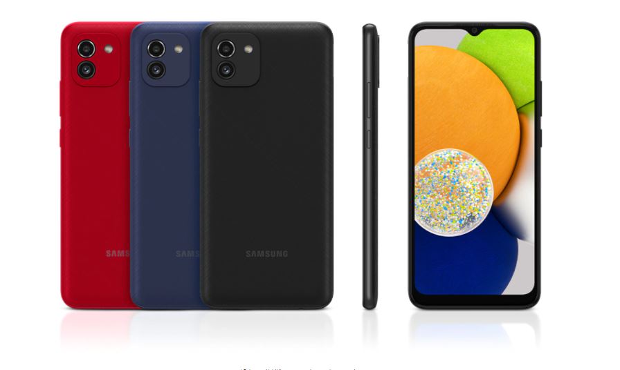Samsung Galaxy A03 colours