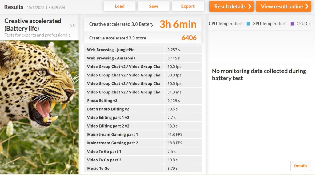 Asus Zenbook 14X OLED review (UX5400EG) battery life