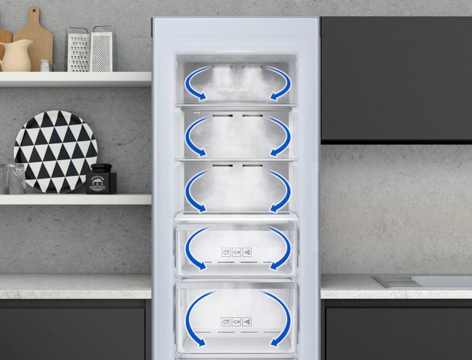 Samsung Bespoke Refrigerators all around cooling