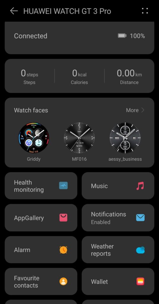Huawei Watch GT 3 Pro Titanium Review watch face