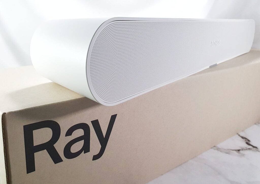 Sonos Ray Review angled box