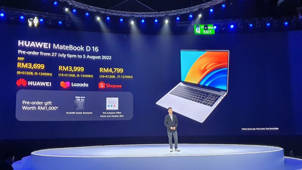 Huawei MateBook D 16 malaysia preorder