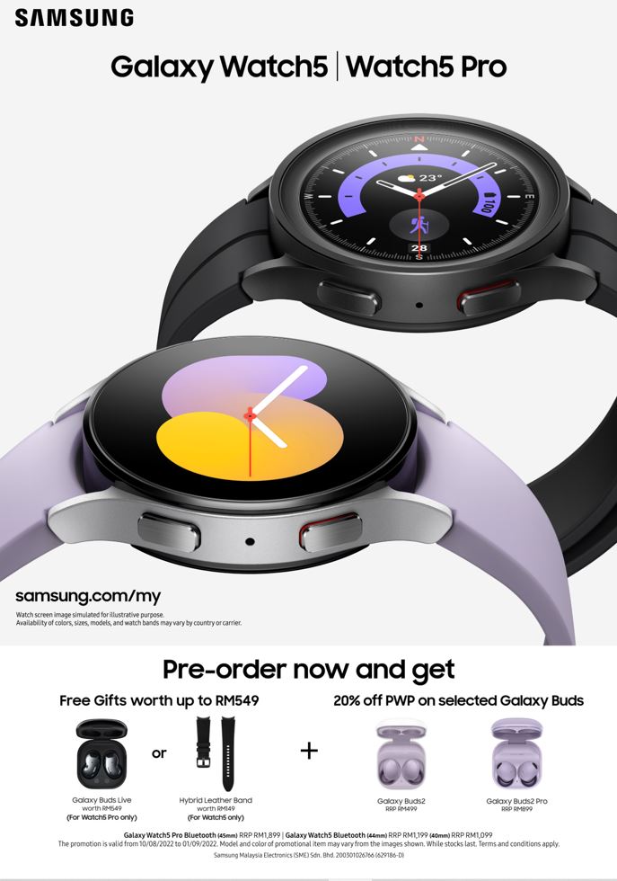 watch5 pro preorder details malaysia