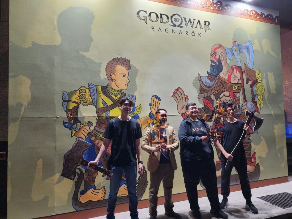 God of War Ragnarok Malaysia mural