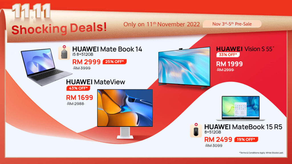 Huawei 1111 One Day Big Sale PC