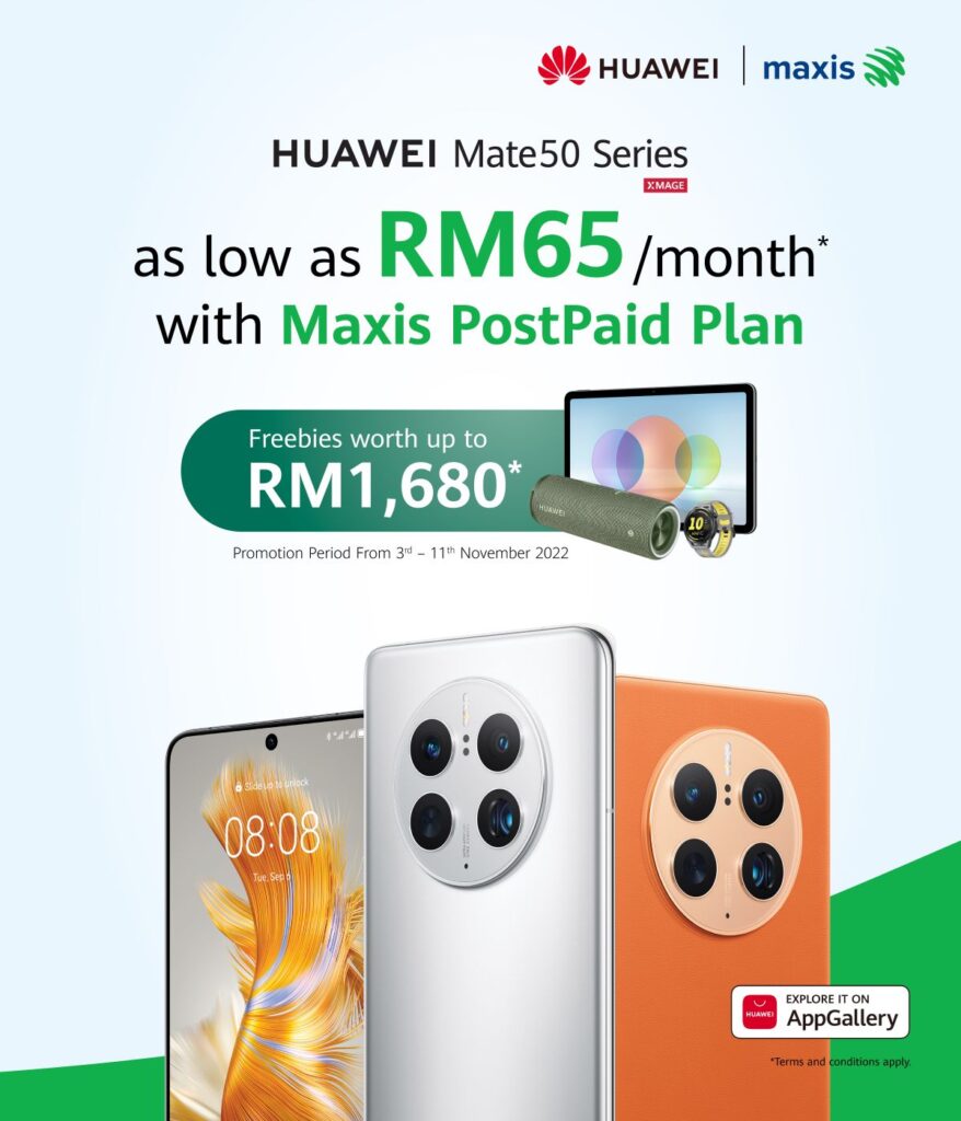 Huawei Mate50 series preorders maxis preorder