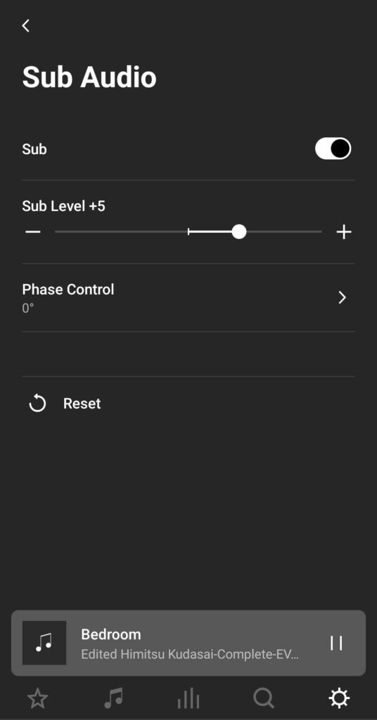 Sonos Sub Mini Review bass setting