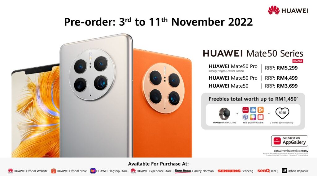 huawei mate50 series launch prices